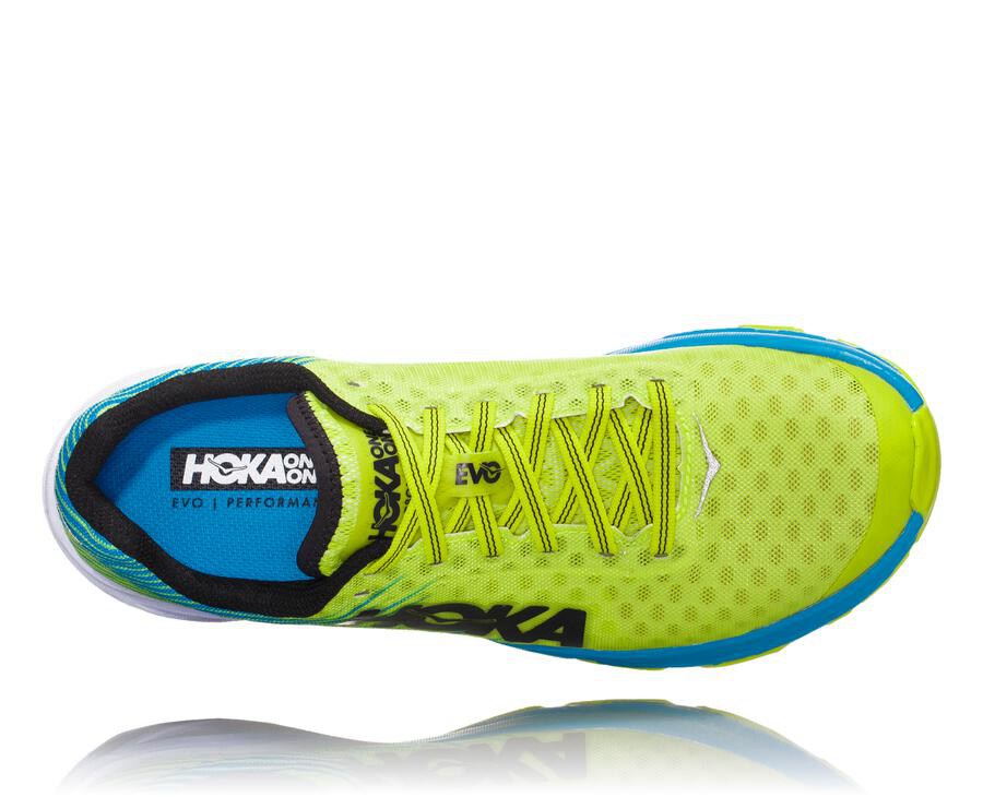 Hoka One One Løbesko Dame - Evo Carbon Rocket - Grøn/Blå - 890327GQP